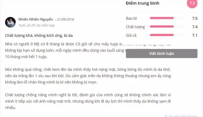 Kem Chống Nắng Neutrogena Ultra Sheer Dry Touch Sunscreen Broad Spectrum SPF 55