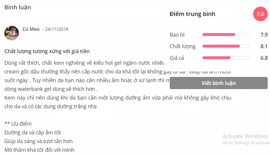 kem dưỡng tráng da