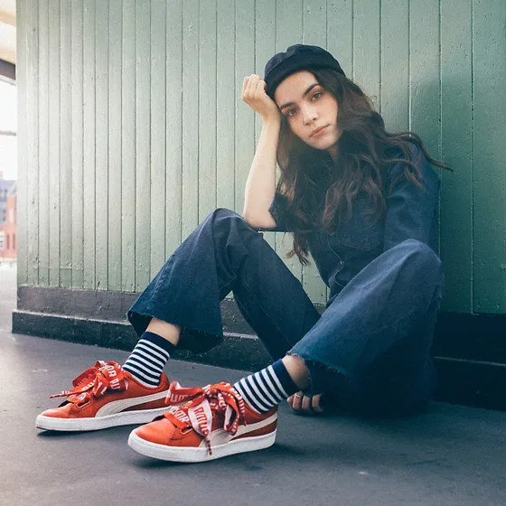 puma basket heart