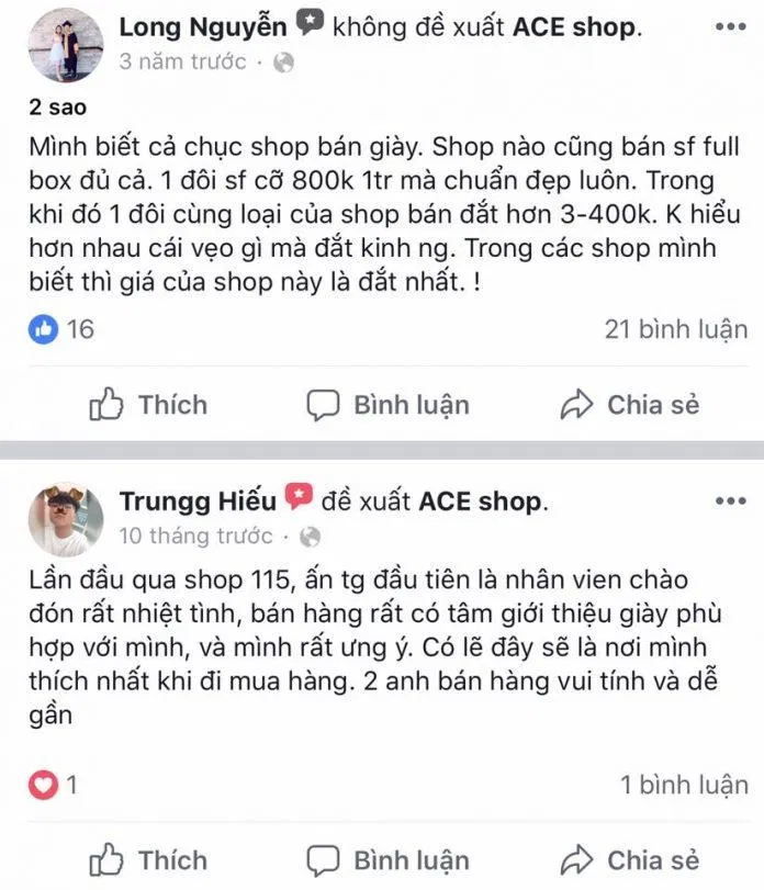 Top 10 shop giày thể thao uy tín tại Hà Nội