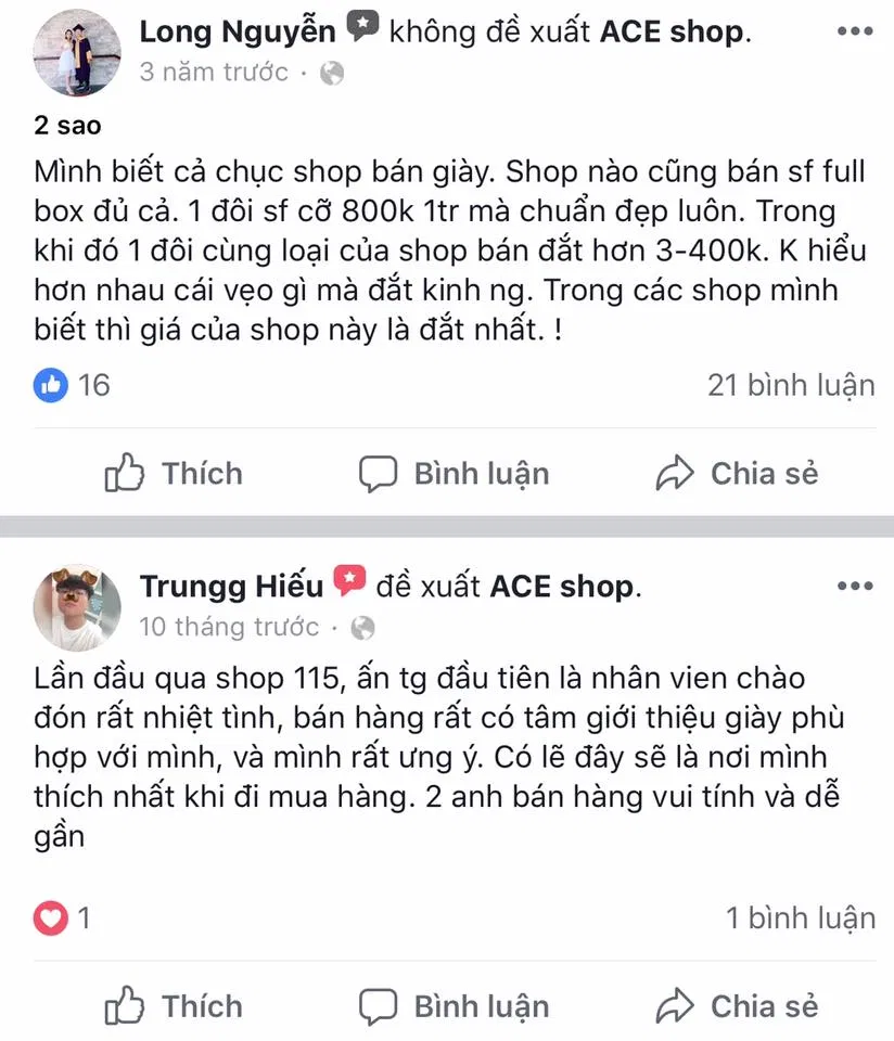 Top 10 shop giày thể thao uy tín tại Hà Nội