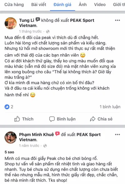 Top 10 shop giày thể thao uy tín tại Hà Nội