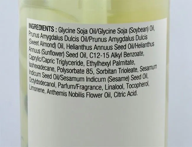 Mặt sau của sản phẩm