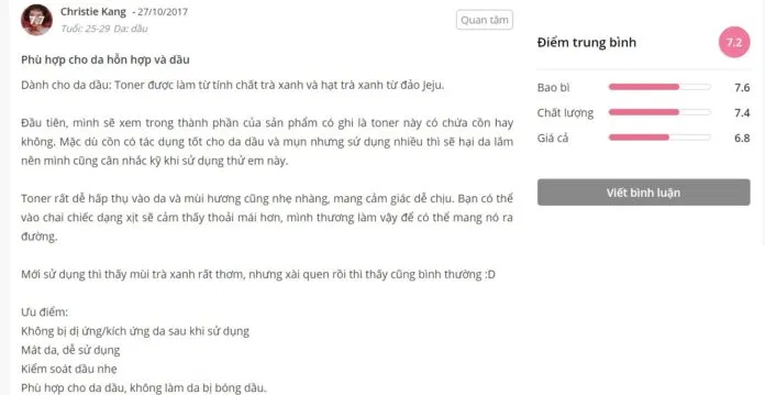 Đánh giá của khách hàng tại Sheis