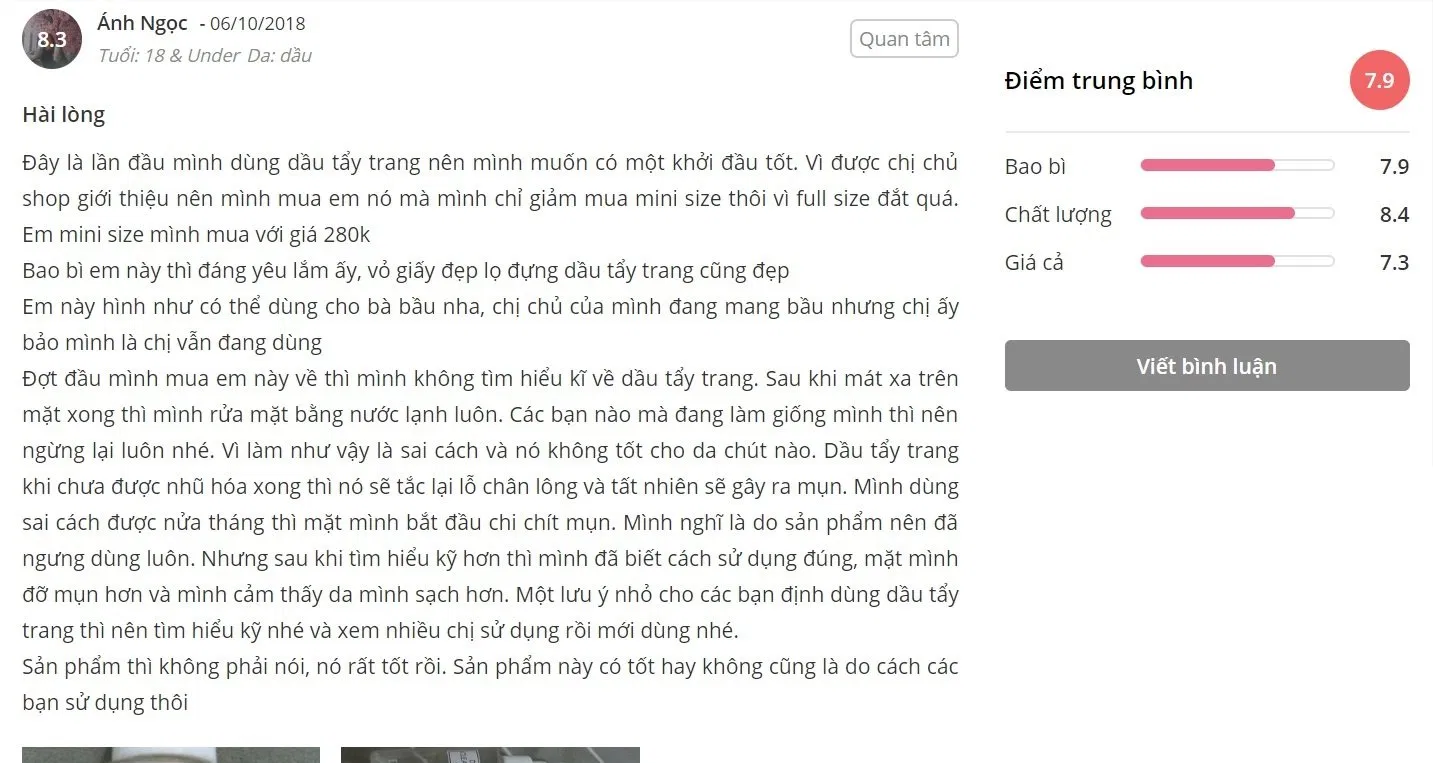 Đánh giá của khách hàng tại Sheis