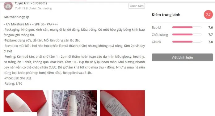 Đánh giá của khách hàng tại Sheis