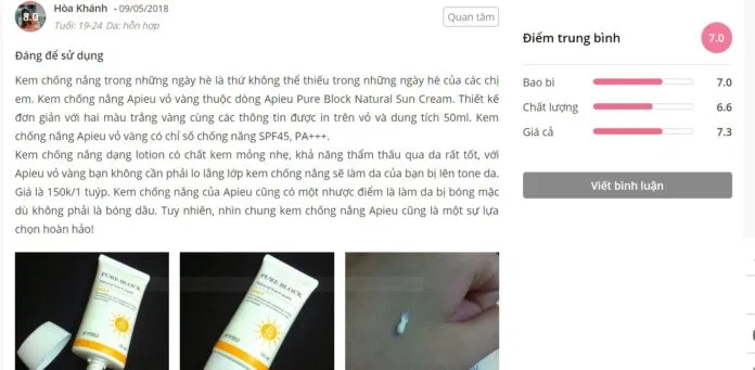 Đánh giá của khách hàng tại Sheis