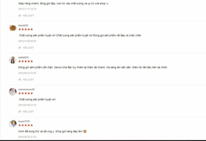Đánh giá của khách hàng trên Shopee (nguồn: BlogAnChoi)