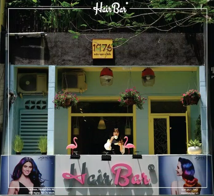 Thiết kế Vintage của Hair Bar Viet Nam (Nguồn: HairBar Vietnam) Thiết kế Vintage của Hair Bar Viet Nam (Nguồn: HairBar Vietnam)