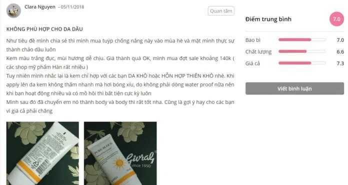 Đánh giá của khách hàng tại Sheis