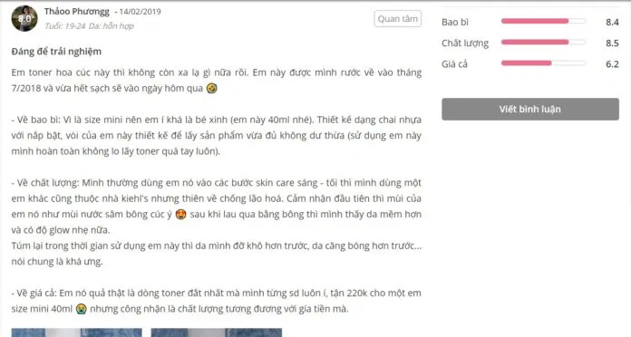 Đánh giá của khách hàng tại Sheis