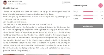 Đánh giá của khách hàng tại Sheis