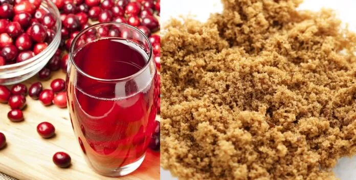 Sử dụng nước ép và đường nâu