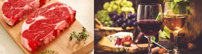 Lợi ích của thịt bò và rượu vang Lợi ích của thịt bò và rượu vang