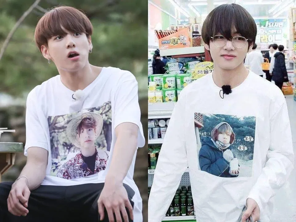 áo của Jungkook và V trong Run BTS!