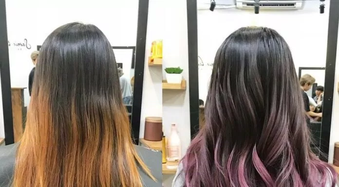 Samie làm việc rất tốt đối với kiểu nhuộm ombre đầy cá tính này (Nguồn: Samie Hair Color Salon& Studio)