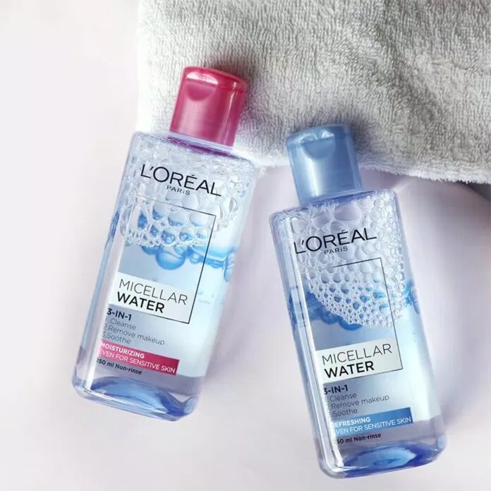 Tẩy trang loreal hai phiên bản cũ