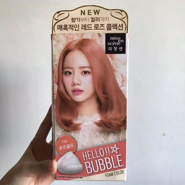 Thuốc nhuộm tóc dạng bọt Hello Bubble màu 11G (Nguồn:Internet)