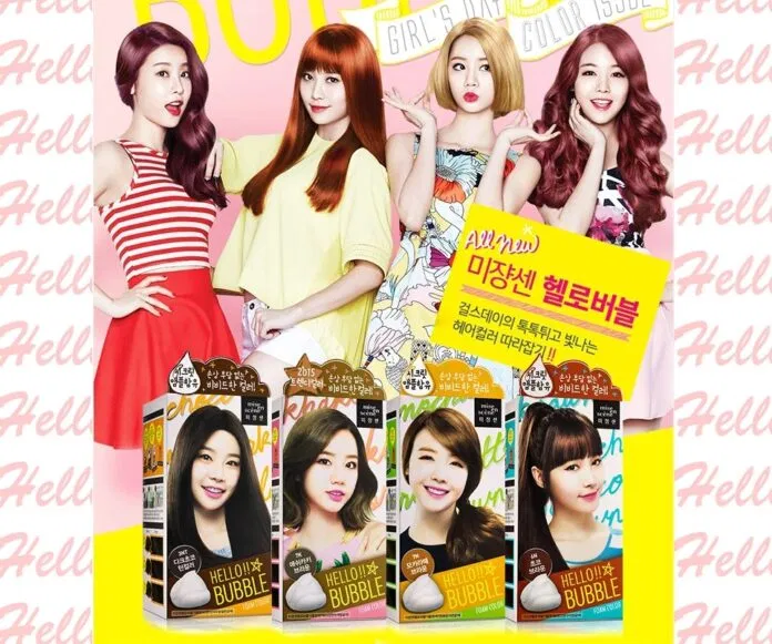 thuốc nhuộm tóc dạng bọt Mise En Scene Hello Bubble (Nguồn:Internet)