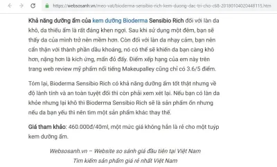 Đánh giá của khách hàng tại Websosanh