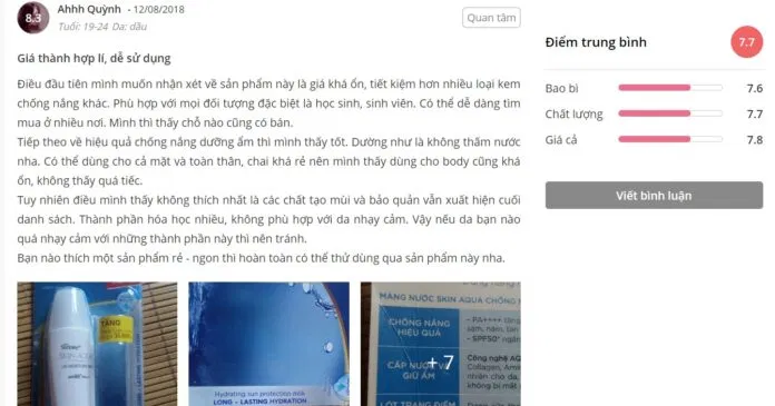 Đánh giá của khách hàng tại Sheis