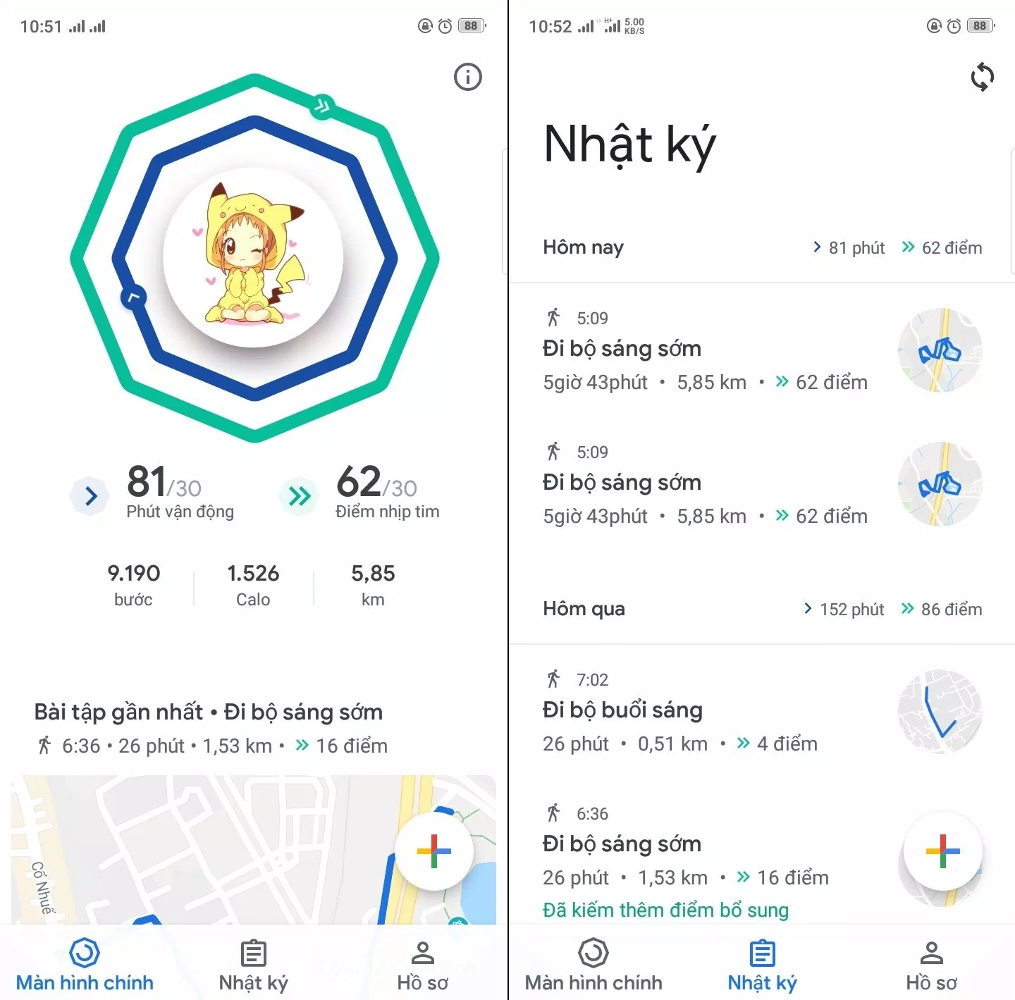 Ứng dụng Google Fit Ứng dụng Google Fit