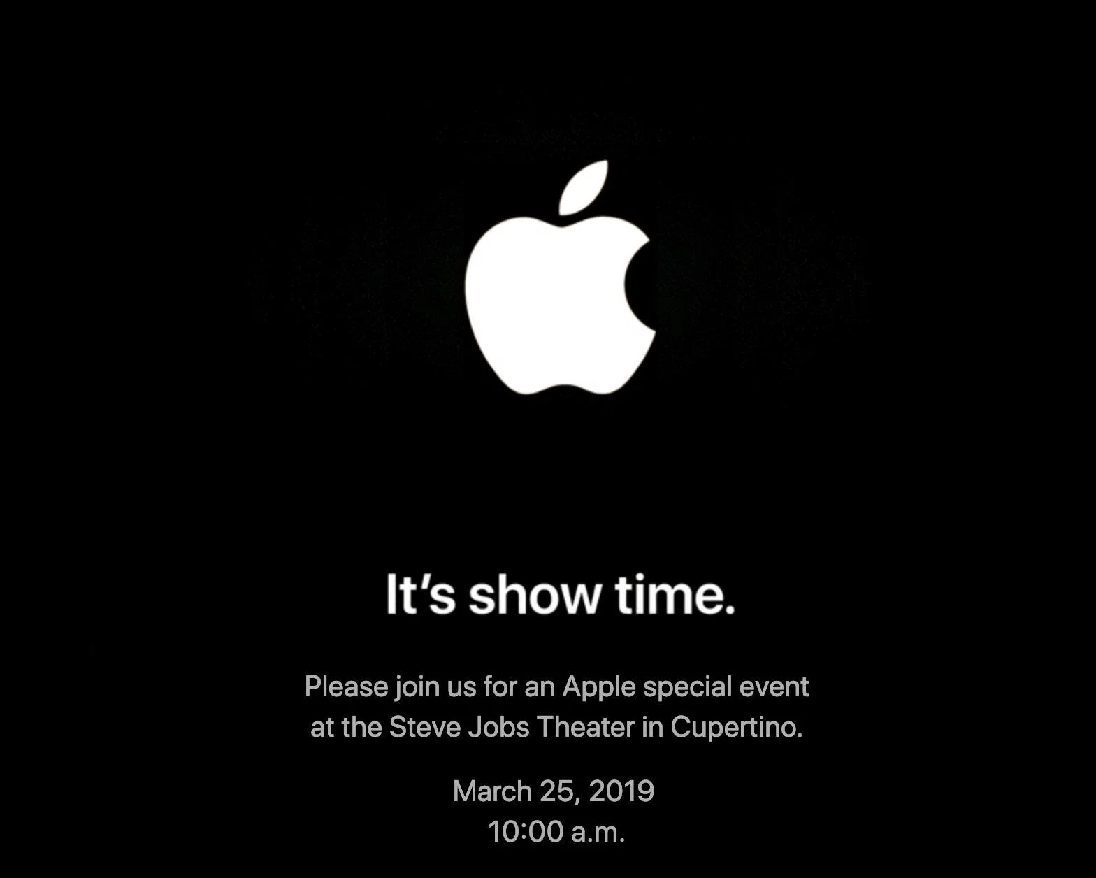 Thư mời của hãng Apple