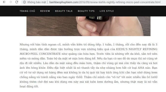 Review sản phẩm của banhbeophuphiem Review sản phẩm của banhbeophuphiem