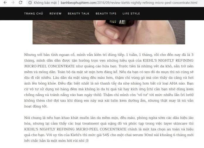 Review sản phẩm của banhbeophuphiem Review sản phẩm của banhbeophuphiem