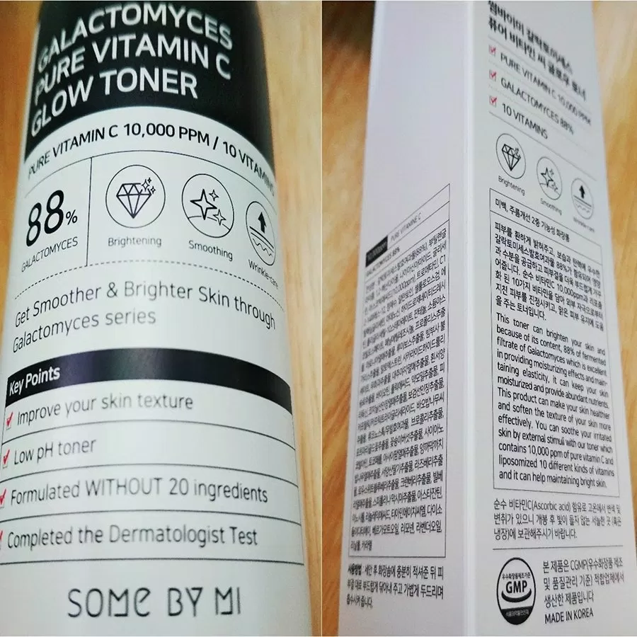 Bao bì bên ngoài của Some By Mi Galactomyces Pure Vitamin C Glow Toner