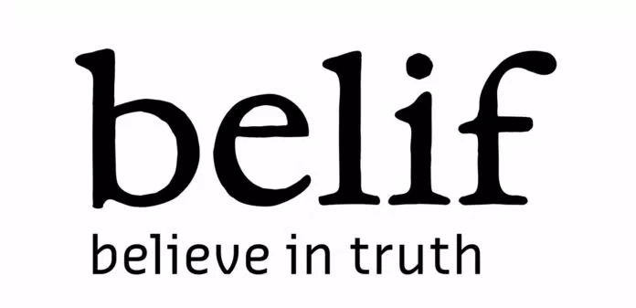 Logo thương hiệu mỹ phẩm Belif. 