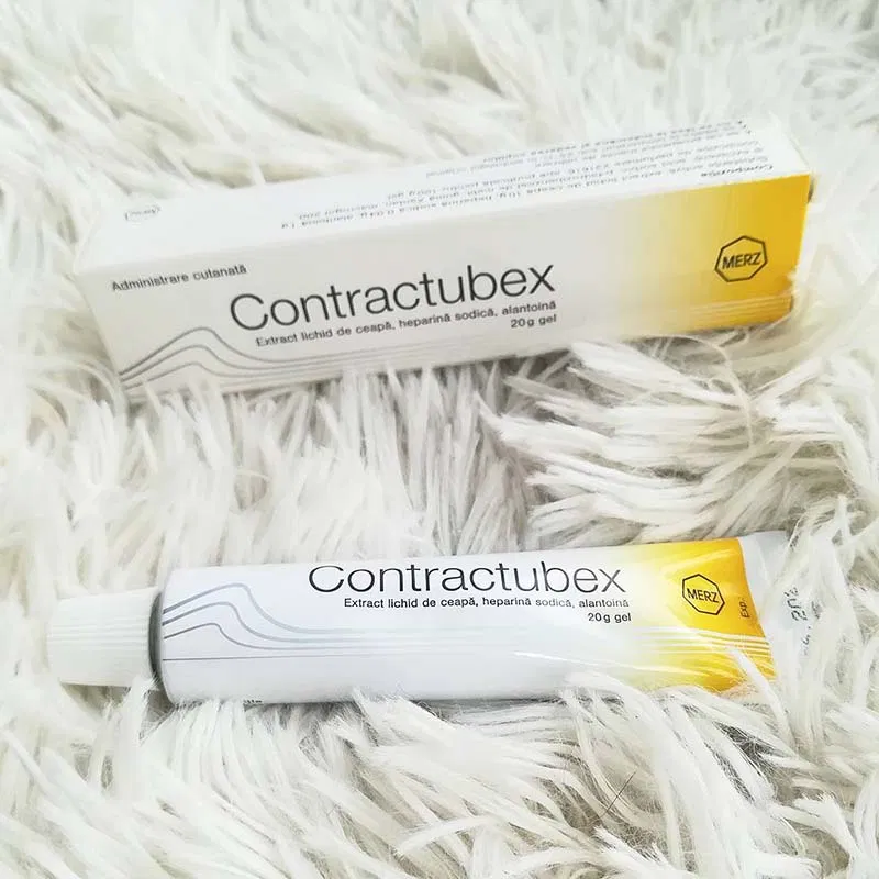 Kem trị sẹo Contractubex (Nguồn: Internet) Kem trị sẹo Contractubex (Nguồn: Internet)