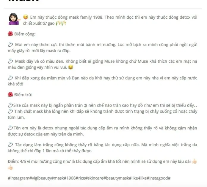 Đánh giá từ bạn Pretty.tips (nguồn: BlogAnChoi)