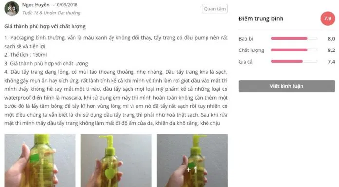 Sản phẩm phù hợp với giá tiền