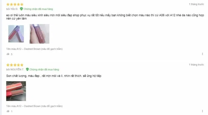 Đánh giá của khách hàng trên Lazada (nguồn: BlogAnChoi)