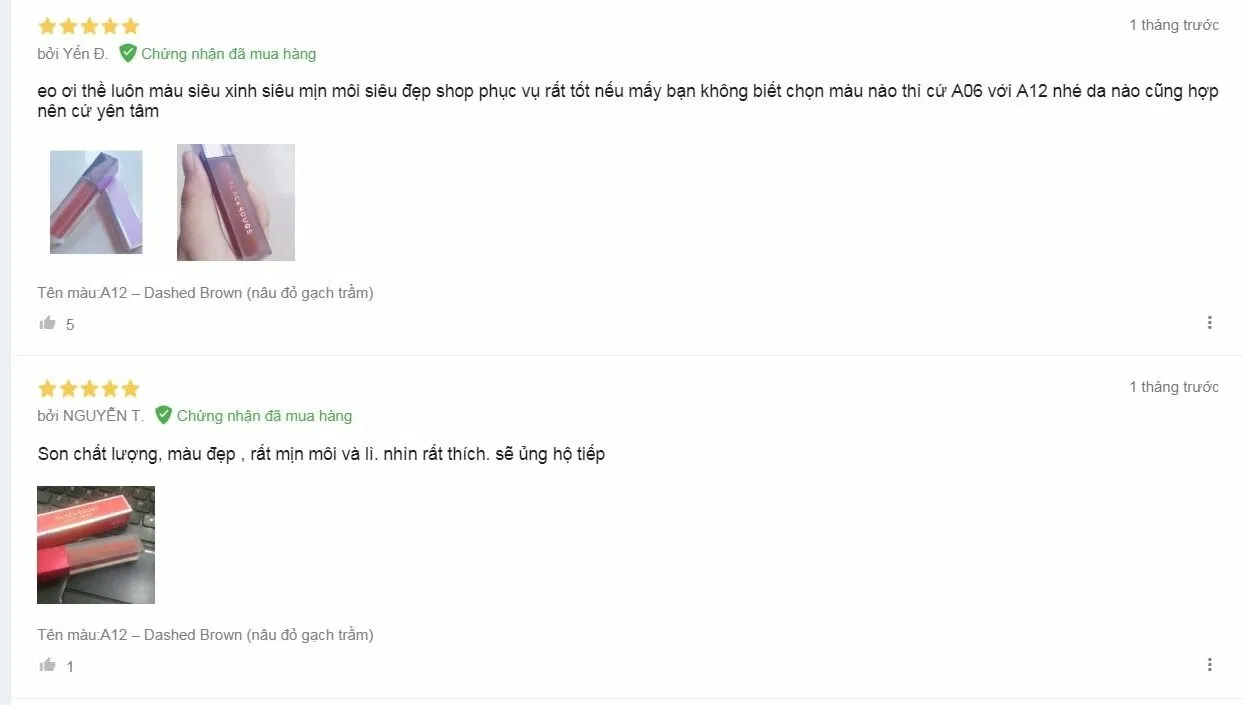 Đánh giá của khách hàng trên Lazada (nguồn: BlogAnChoi)