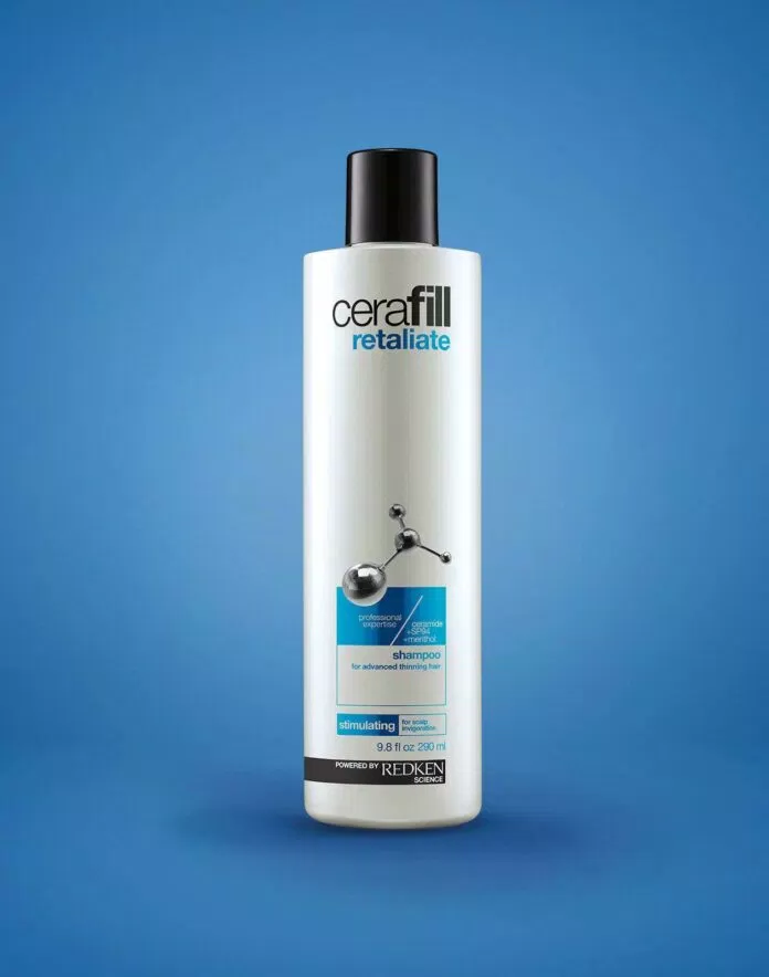 Dầu gội Cerafill Retaliate Stimulating For Advanced Thinning Hair nhẹ nhàng làm sạch đồng thời nuôi dưỡng tóc và da đầu khỏe mạnh (ảnh: internet).