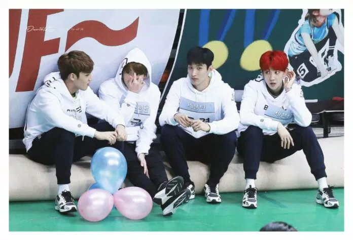 Mingyu, Jungkook, DK, The8 "tám xuyên lục địa" khi tham gia Idols Star Athletics Championship 2017 (Ảnh: Twitter)