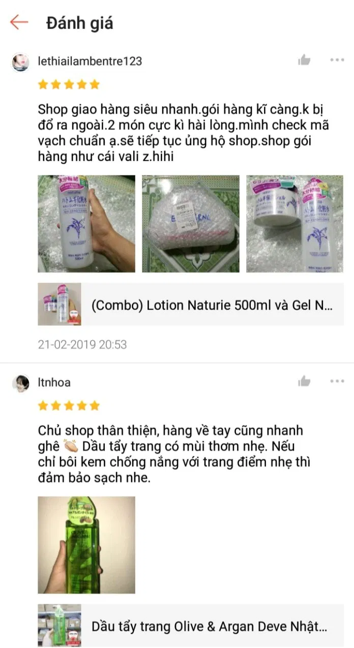 Các khách hàng rất hài lòng về chất lượng của sản phẩm (Nguồn: Iro Iro)