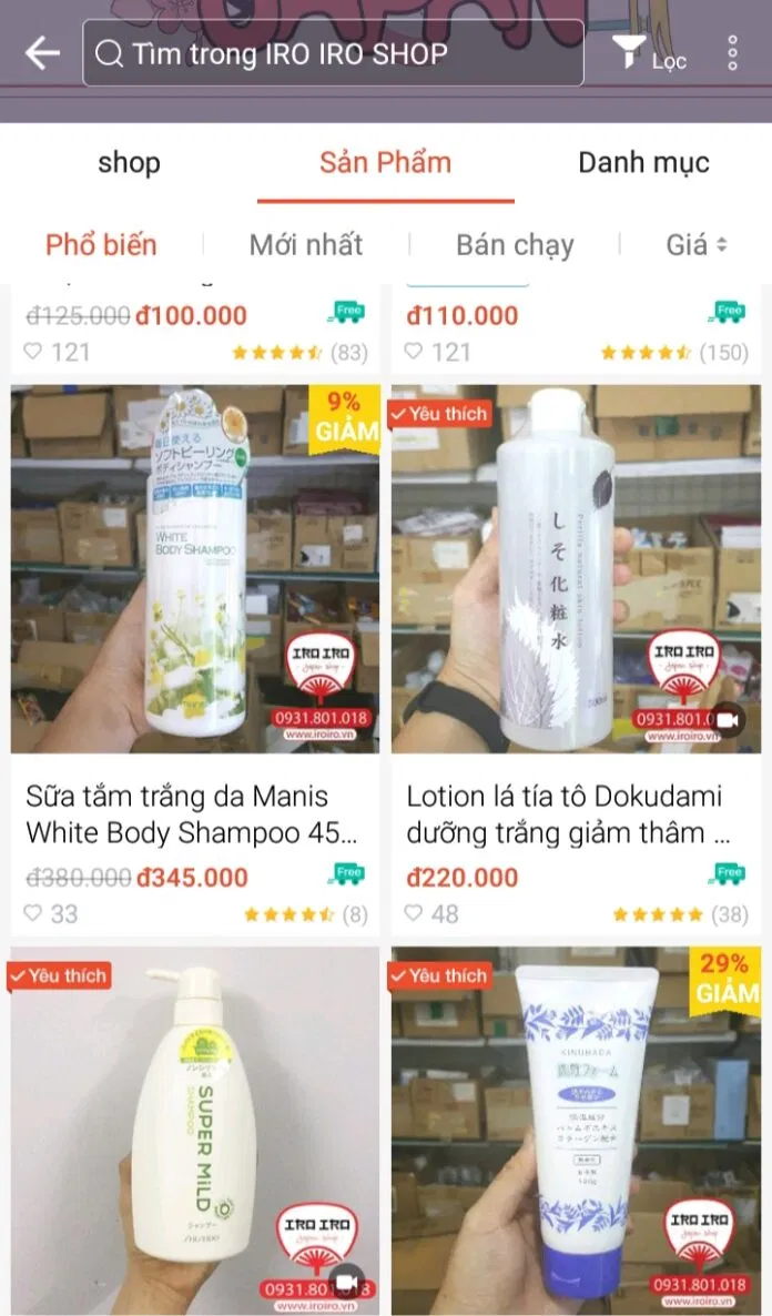 Đây là thiên đường mỹ phẩm Nhật Bản đấy nhé (Nguồn: Iro Iro)