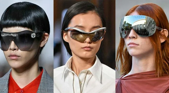 Miu Miu, Rick Owens, Dior, Gucci đều tích cực lăng xê mẫu phụ kiện thú vị này vì nó tạo điểm nhấn ấn tượng cho bộ trang phục kính bảo hộ