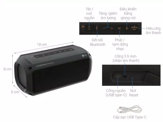 Kích thước của loa