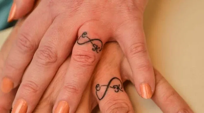 nhẫn cưới hình xăm tattoo rings