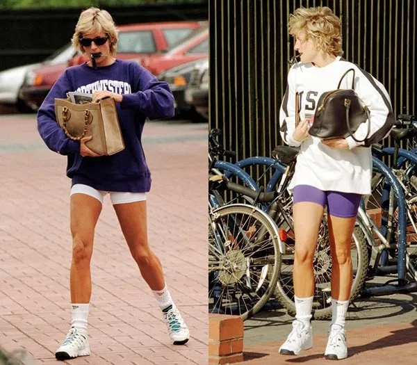 Công nương Diana là khởi nguồn cho xu hướng "Cycling short" năm nay quần đùi