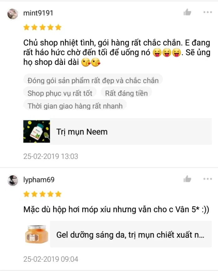 Kênh Shopee của Mỹ Phẩm Ấn Độ (Nguồn: Mỹ Phẩm Ấn Độ)