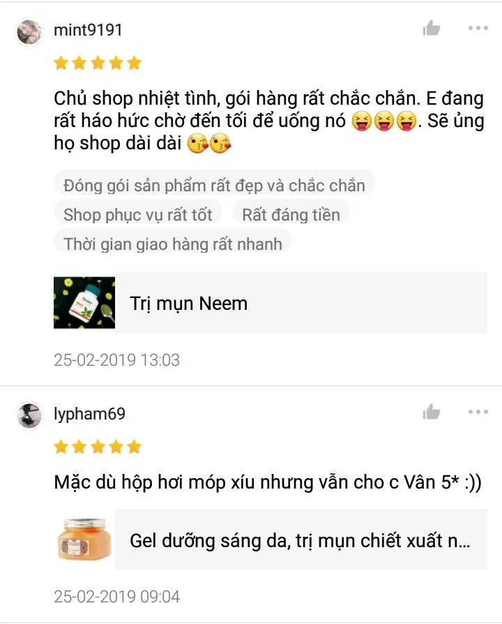 Kênh Shopee của Mỹ Phẩm Ấn Độ (Nguồn: Mỹ Phẩm Ấn Độ)