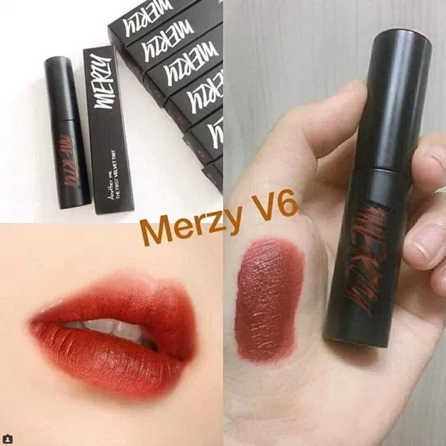 Màu son V6 đỏ nâu đỉnh cao này đã tạo nên được chỗ đứng của Merzy trong lòng phái nữ. (nguồn: BlogAnChoi)