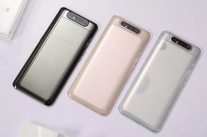 3 màu sắc tùy chọn trên Galaxy A80