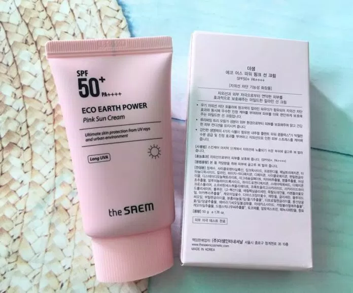 The SAEM Eco Earth Power Pink SPF 50+ PA++++