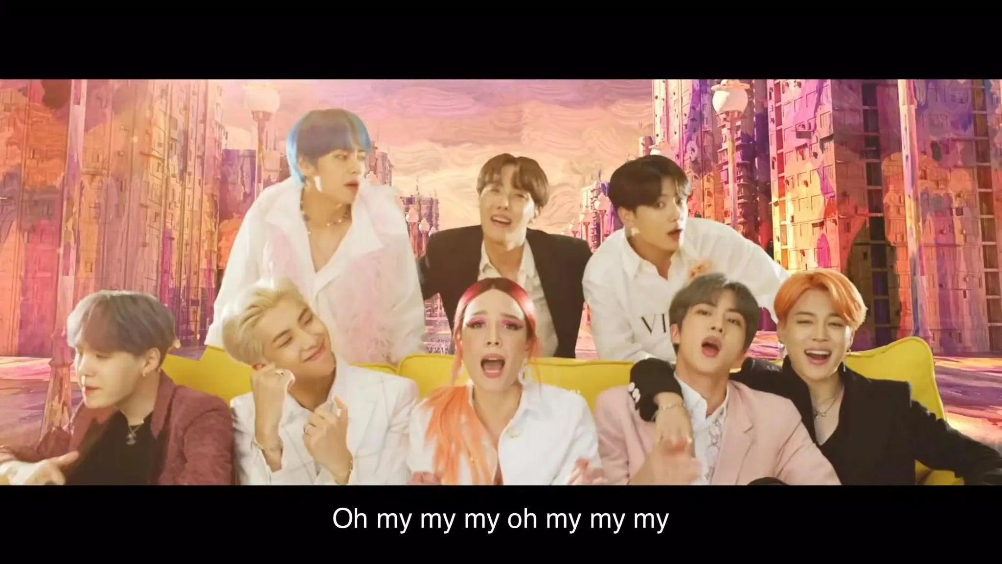 BTS và Halsey trong MV